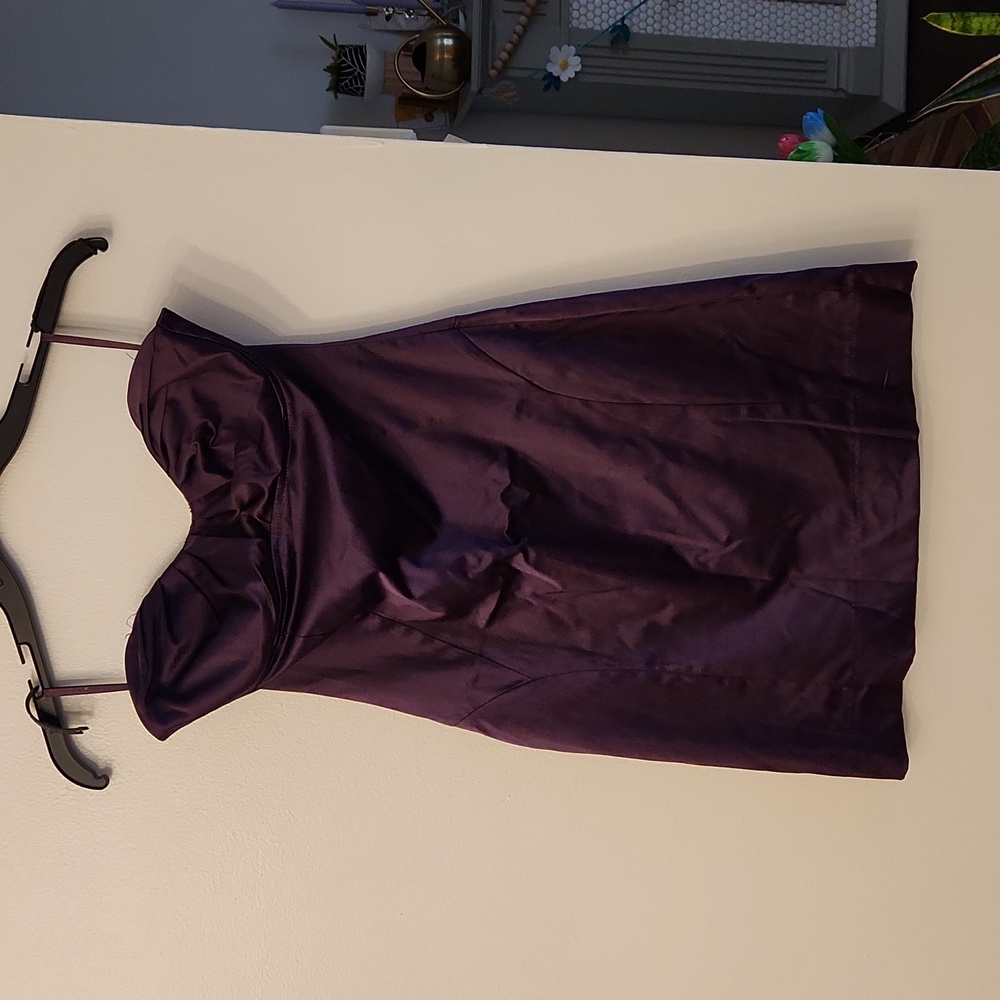 Charlotte Russe Satin Strapless Mini Dress Size S